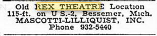 Bessemer Theater - Nov 26 1968 Bldg For Sale